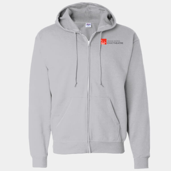 Unisex EcoSmart® Full-Zip Hooded Sweatshirt Thumbnail